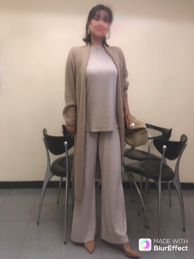 「nota（ノータ）のアイテム」を使った、☆etsu☆さん（レディース・162cm）の秋コーディネート