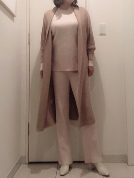 「ABITOKYO（アビトーキョー）のアイテム（セットアップ）」を使った、☆etsu☆さん（レディース・162cm）の秋コーディネート