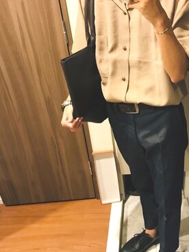 「Dr. Martens（ドクターマーチン）のDr.Martens / ドクターマーチン 1461 3EYE GIBSON SHOE 3ホール ギブソン シューズ ブーツ（ブーツ）」を使った、IUさん（メンズ・169cm）の夏コーディネート