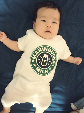 「Kiitos（キートス）のアイテム」を使った、YUKIKOさん（キッズ・50cm）の夏コーディネート