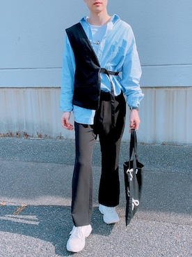 「agnesb」｜トゥーさん（メンズ・173cm）の冬コーディネート