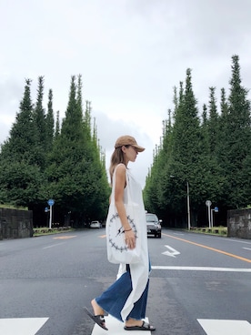 「外苑前」｜Coco Jiangさん（レディース・162cm）の秋コーディネート