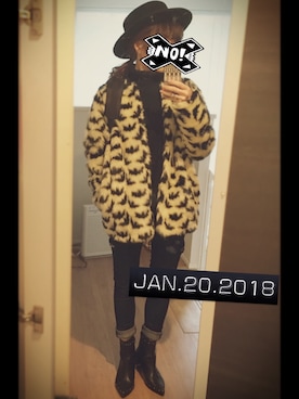 「PAMEO POSE」｜「アイテム（その他アウター）」を使った、もかちーのさん（レディース・156cm）の冬コーディネート