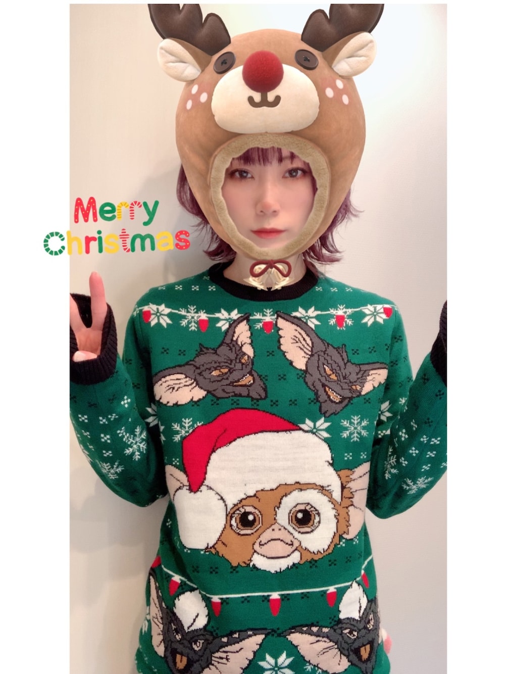 ギズモ グレムリン アグリー セーター ニット クリスマス GREMLINS 希少 GREMLiNS グレムリン ギズモニットカーディガン アグリー