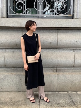 「USAコットン」｜「アイテム（腕時計）」を使った、natsumeさん（レディース・170cm）の夏コーディネート