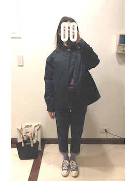 「plain-me（プレインミー）のアイテム（ジャケット/アウター）」を使った、Pei Lin Tsaiさん（レディース・164cm）の秋コーディネート