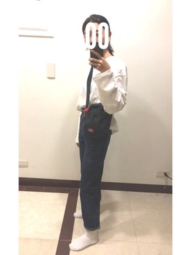 「Dickies（ディッキーズ）のアイテム（バッグ、ブラック系）」を使った、Pei Lin Tsaiさん（レディース）の秋コーディネート