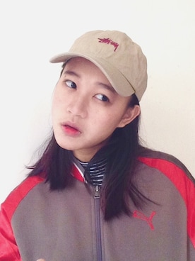 「PUMA（プーマ）のアイテム（スタジャン）」を使った、veveyohさん（レディース・156cm）の春コーディネート