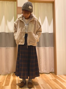 「Samansa Mos2 blue（サマンサモスモスブルー）のアイテム（モカシン/デッキシューズ）」を使った、ふ　る　　　さん（レディース・162cm）の秋コーディネート