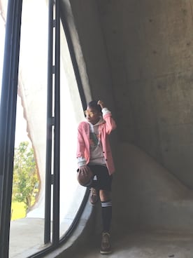 「shorts」｜「アイテム（ジャケット/アウター）」を使った、Aoiさん（メンズ・170cm）の春コーディネート