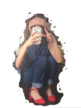 「SM2（エスエムツー）のアイテム（ハンチング/ベレー帽）」を使った、ryonさん（レディース・151cm）の秋コーディネート