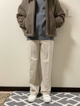 「リドム」｜「アイテム（ブルゾン）」を使った、ゴリPさん（メンズ・165cm）の冬コーディネート