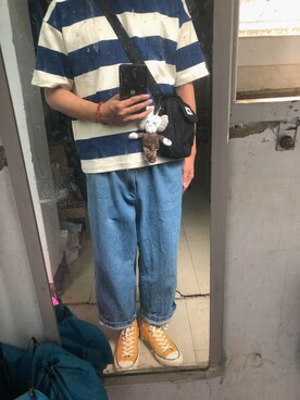 「A（エィス）のアイテム（パンツ）」を使った、狗焕さん（メンズ・178cm）の夏コーディネート