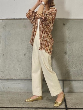 「モダン」｜吉本杏奈さん（レディース・164cm）の夏コーディネート