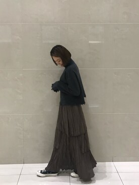 吉本杏奈さん（レディース・164cm）の冬コーディネート