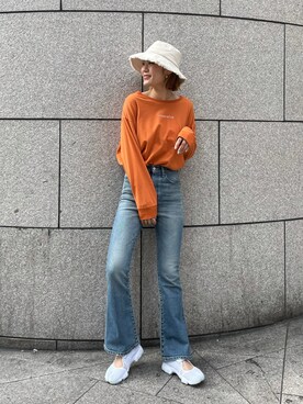 吉本杏奈さん（レディース・164cm）の冬コーディネート