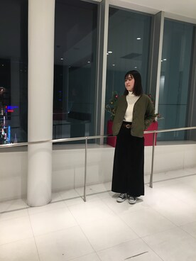 「Dickies（ディッキーズ）のアイテム（その他アウター）」を使った、ayumiさん（レディース・163cm）の冬コーディネート