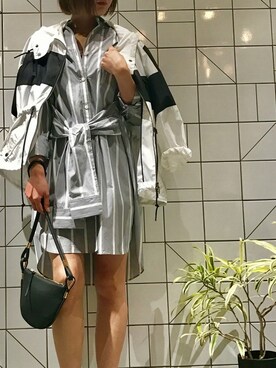 「NINE（ナイン）のアイテム（ブルゾン）」を使った、Mai Onoさん（レディース・165cm）の冬コーディネート