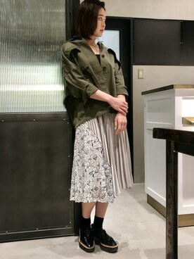 「NINE（ナイン）のアイテム」を使った、Mai Onoさん（レディース・165cm）の冬コーディネート