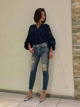 「NINE（ナイン）のアイテム」を使った、Mai Onoさん（レディース・165cm）の冬コーディネート