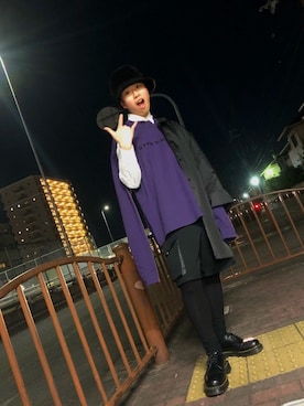 「LAD MUSICIAN（ラッドミュージシャン）のアイテム（ナイロンジャケット）」を使った、TA.1さん（メンズ・170cm）の冬コーディネート