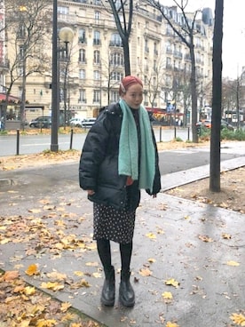 「KIN（キン）のアイテム」を使った、maaayumisさん（レディース・168cm）の冬コーディネート