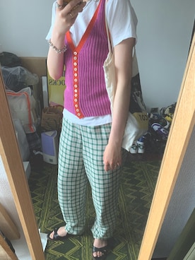 「ISABEL MARANT（イザベルマラン）のアイテム（サンダル）」を使った、ncncncさん（レディース・163cm）の夏コーディネート
