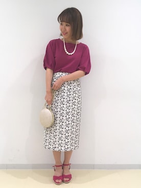 「Te chichi CLASSIC（テチチクラシック）のアイテム（バッグ）」を使った、yoriさん（レディース・155cm）の春コーディネート