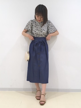 「Te chichi CLASSIC（テチチクラシック）のアイテム（サンダル）」を使った、yoriさん（レディース・155cm）の春コーディネート