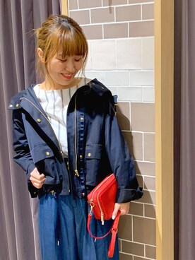 「Te chichi（テチチ）のアイテム（マウンテンパーカー）」を使った、yoriさん（レディース・155cm）の冬コーディネート