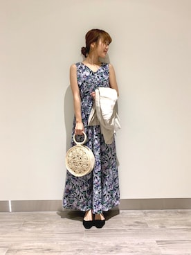 「麻ジャケット」｜「アイテム（パンプス）」を使った、yoriさん（レディース・155cm）の春コーディネート