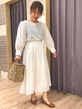 「Te chichi CLASSIC（テチチクラシック）のアイテム（バッグ）」を使った、yoriさん（レディース・155cm）の春コーディネート