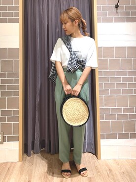 「Te chichi CLASSIC（テチチクラシック）のアイテム（シューズ）」を使った、yoriさん（レディース・155cm）の夏コーディネート
