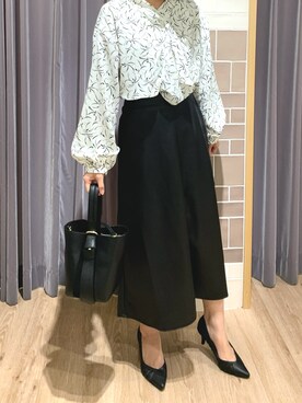 「Te chichi CLASSIC（テチチクラシック）のアイテム（パンプス）」を使った、yoriさん（レディース・155cm）の春コーディネート