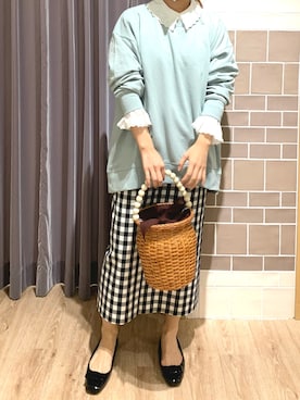 「Te chichi CLASSIC（テチチクラシック）のアイテム（バッグ）」を使った、yoriさん（レディース・155cm）の春コーディネート