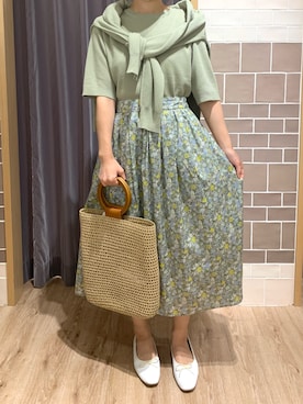 「Te chichi（テチチ）のアイテム（アンサンブル）」を使った、yoriさん（レディース・155cm）の春コーディネート