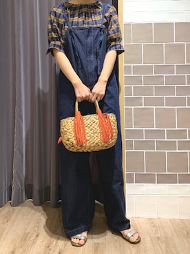 「テチチ(Te chichi)」｜「アイテム（サロペット/オーバーオール）」を使った、yoriさん（レディース・155cm）の春コーディネート