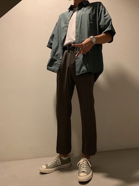 「Blue Standard （ブルースタンダード）のアイテム」を使った、you_heyさん（メンズ・175cm）の秋コーディネート