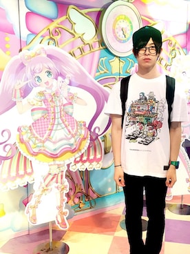 「ROLLING CRADLE（ローリングクレイドル）のアイテム（デニムパンツ）」を使った、漢くんさん（メンズ・170cm）の秋コーディネート