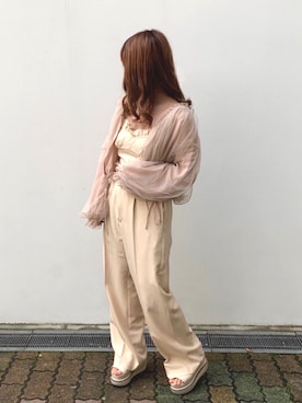 「one after another NICE CLAUP（ワンアフターアナザーナイスクラップ）のアイテム（ブルゾン）」を使った、しんももさん（レディース・151cm）の春コーディネート