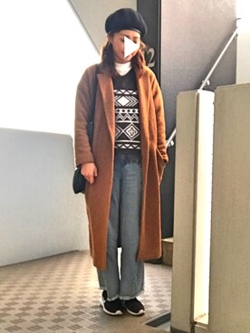 「アズールプレミアム」｜ぺるもっちさん（レディース・162cm）の冬コーディネート