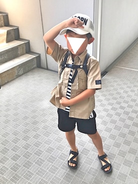 「イッカ」｜ぺるもっちさん（キッズ・120cm）の夏コーディネート
