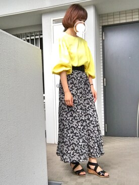 「リエディ」｜「アイテム（アナログ腕時計）」を使った、ぺるもっちさん（レディース・162cm）の夏コーディネート