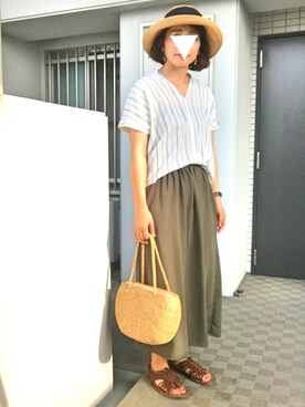 ぺるもっちさん（レディース・162cm）の夏コーディネート