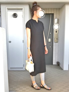 「STUDIOUS（ステュディオス）のアイテム（腕時計）」を使った、ぺるもっちさん（レディース・162cm）の夏コーディネート