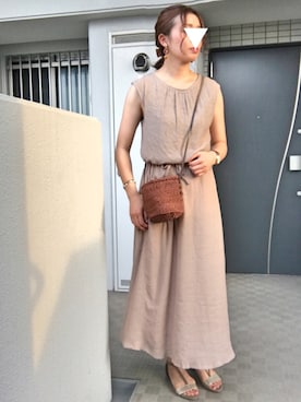 「NANO universe（ナノユニバース）のアイテム（アナログ腕時計）」を使った、ぺるもっちさん（レディース・162cm）の夏コーディネート