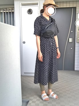 「STUDIOUS（ステュディオス）のアイテム（腕時計）」を使った、ぺるもっちさん（レディース・162cm）の夏コーディネート