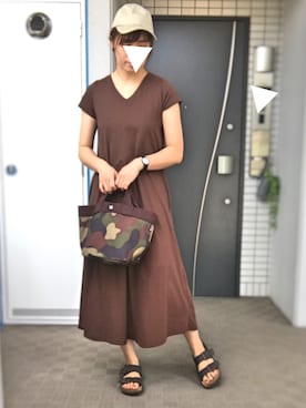 「STUDIOUS（ステュディオス）のアイテム（腕時計）」を使った、ぺるもっちさん（レディース・162cm）の秋コーディネート