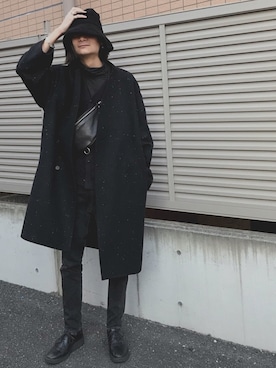 「ラッドミュージシャン」｜「アイテム（帽子）」を使った、俊一 さん（メンズ・178cm）の冬コーディネート