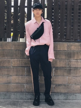 「CLANE（クラネ）のアイテム（キャップ）」を使った、"yuto"さん（メンズ・165cm）の春コーディネート